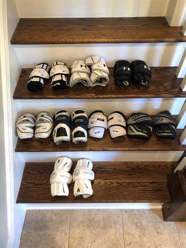 USED LACROSSE ELBOW PADS BUNDLE (8 Pairs)