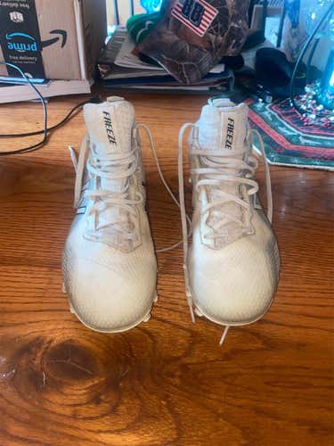White Men's Freeze Cleats High Top