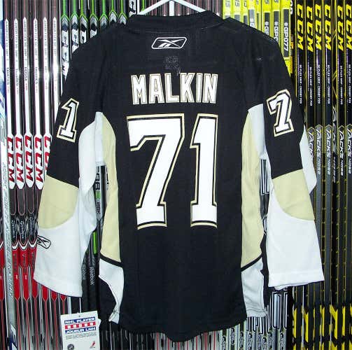 NEW! 50% OFF! Officially Licensed Reebok Evgeni Malkin Pittsburgh Penguins Youth S/M Replica Jersey