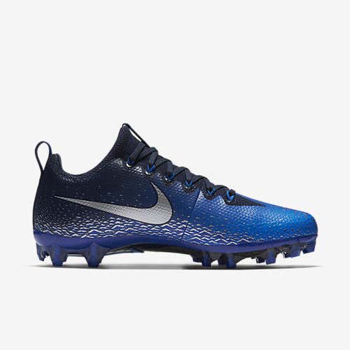new mens 12 Nike Vapor Untouchable pro TD/molded Football/lacrosse Cleats blue/silver