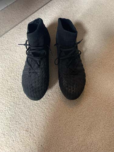 Black Men's Molded Cleats Nike Hypervenom Phantom 3 Elite FG Cleats