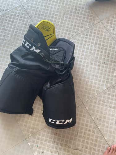 Black New Medium CCM Tacks 9060 Pro Stock Hockey Pants