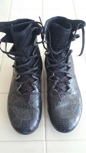 Black Used Adult 9.5 (Women's 10.5) Under Armour High Top