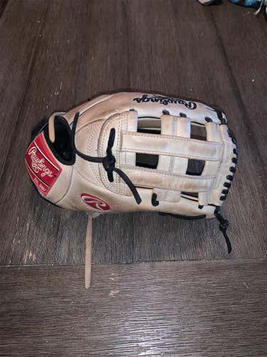 Gold Used Outfield Heart of the Hide 12.75" Baseball Glove