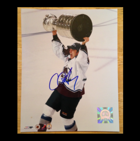 Chris Drury Colorado Avalanche SIgned 8x10 Photograph