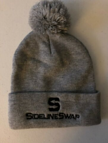 Sideline Swap Hat Grey Winter Toque Pom New NWT Sports
