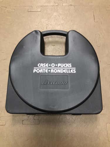 Hockey Puck Travel Case + 32 Manchester Monarchs Pucks