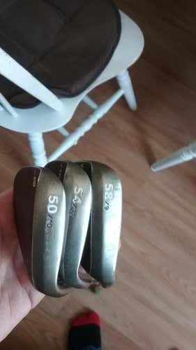 (3) Used Men's Cleveland  RTX-3 50, 54, & 58 Degree Wedges