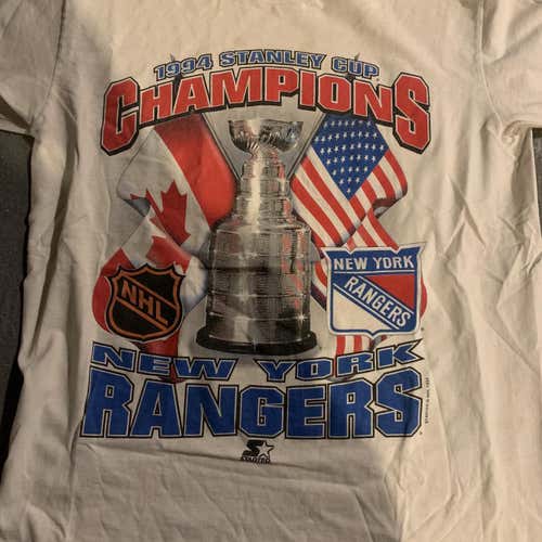 1994 New York Rangers Stanley Cup Championship Adult Medium Starter Shirt