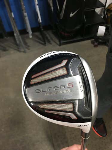 Used Adams Golf Speedline Super S 3 Wood Graphite Regular Golf Fairway Woods