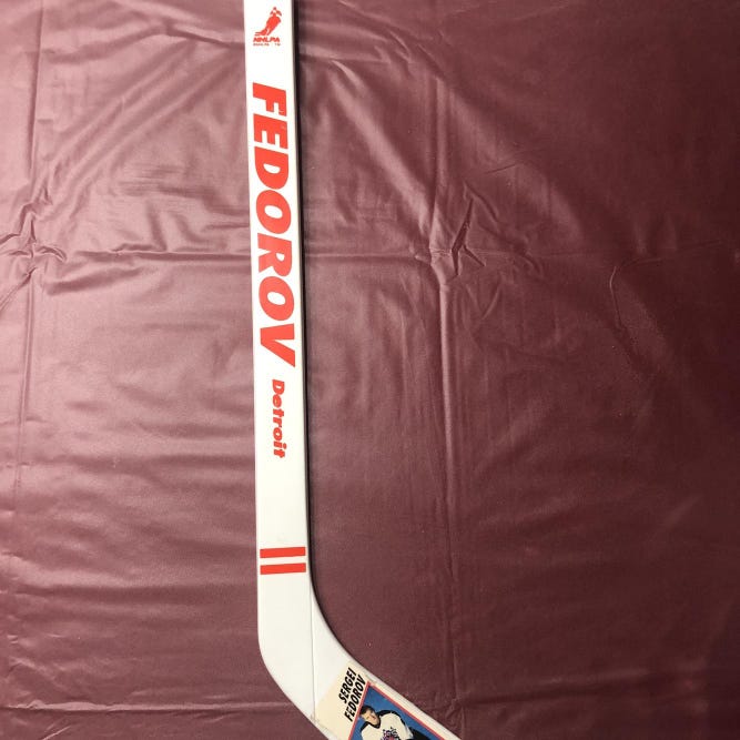 RETRO* NHL DETROIT Sergei Fedorov Mini Stick
