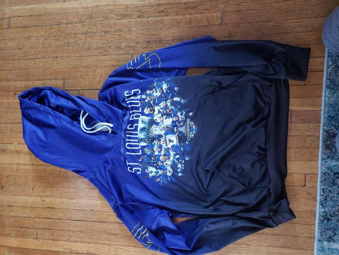 St. Louis Blues Stanley Cup Sublimated Hoodie L