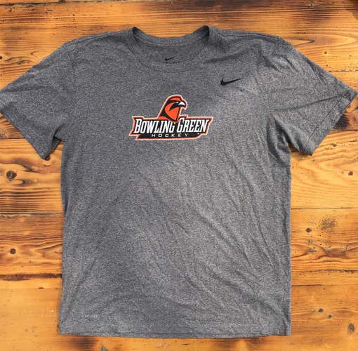 Bowling Green Hockey Team Issued Used Adult Large Nike Dri-Fit Shirt