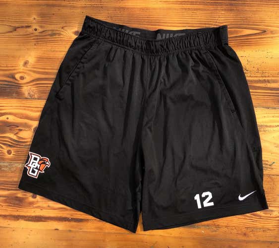 Bowling Green Team Issued Black Men's Large Nike Dri-Fit Shorts
