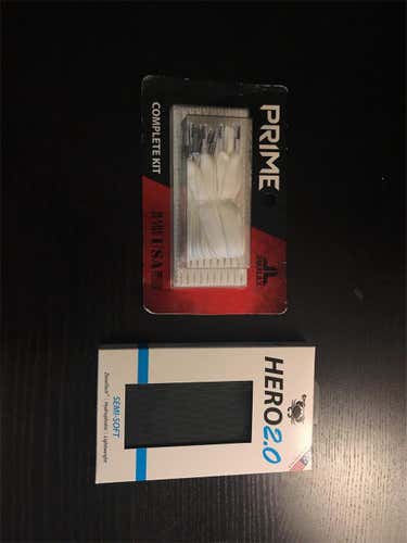 White And Black Lacrosse Stringing Combo