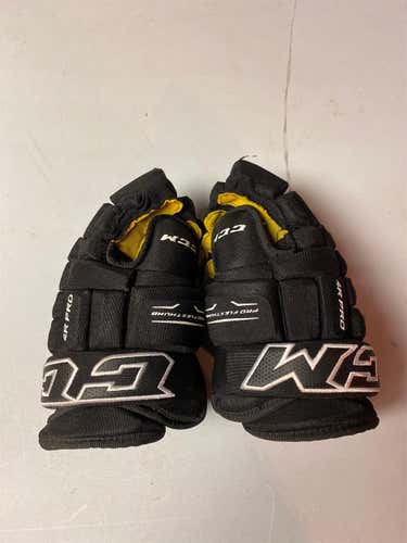 Black Used CCM Classic Pro 4-Roll 13"  Gloves *willing To Negotiate*