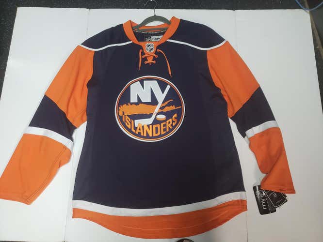 New - Authentic New York Rangers Vintage Style - Adult 50 Reebok Jersey with fight strap