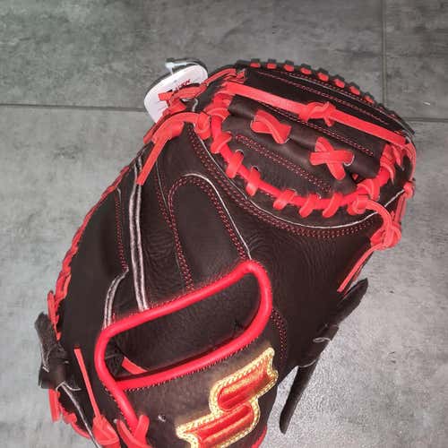 New 2020 SSK Red Line Catcher Mitt 32.5