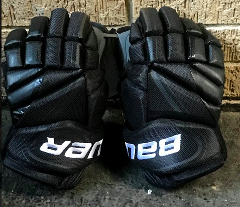 Black New Junior Bauer Vapor X800 Lite Gloves 11"
