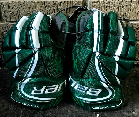 Green New Junior Bauer Vapor X800 Lite Gloves 12"