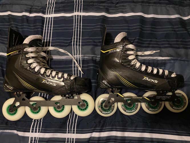 Used Senior CCM Tacks 3R52 Inline Skates D&R (Regular) Size 9