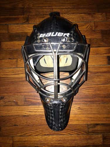 960XPM BAUER MASK -- BLACK -- CAT EYE Silver