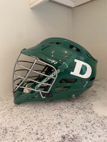 Deerfield Academy Game Used Green Cascade CPX-R Helmet