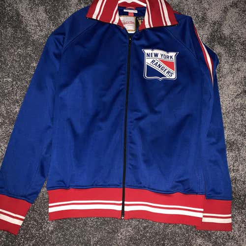 New Vintage Mitchell And Ness Rangers Jacket