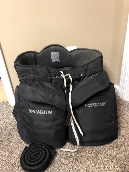 Black Used XL Vaughn Ventus SLR Pro Carbon Goalie Pants