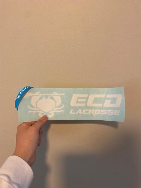 New ECD Lacrosse Sticker Decal And Bracelet