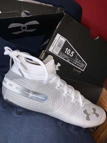 Brand New Men's 10.5 (W 11.5) White Under Armour Spotlight Cleats