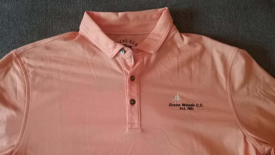 New Ahead Coral Reef Men's Golf Shirt - Size Medium (GWCC Logo)