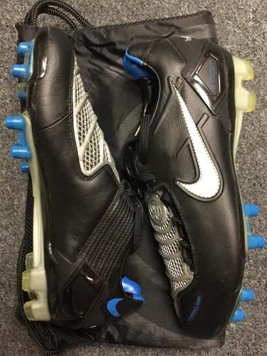 Black Unisex Molded Cleats Nike TOTAL90 LASER FG 6.5 Cleats