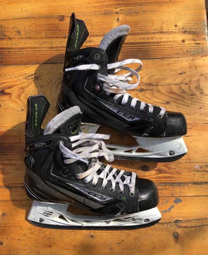 Used CCM RibCor 50K D&R (Regular) Pro Stock Size 9 Hockey Skates