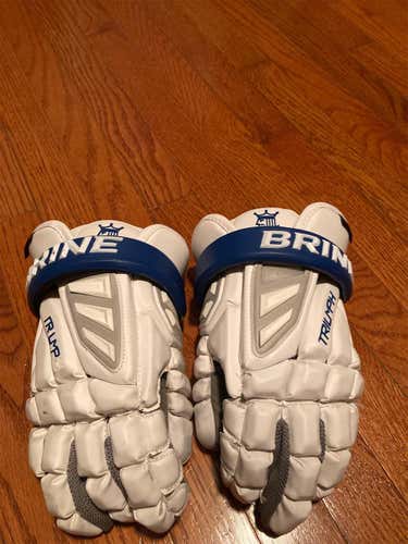 Used Brine Triumph III 13" Lacrosse Gloves