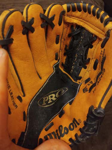 Used Wilson Left Handed Infield Pro Baseball Glove 10"