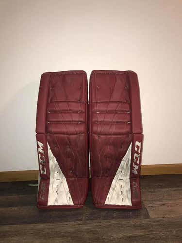Used Senior 32" CCM Goalie Leg Pads Pro Stock