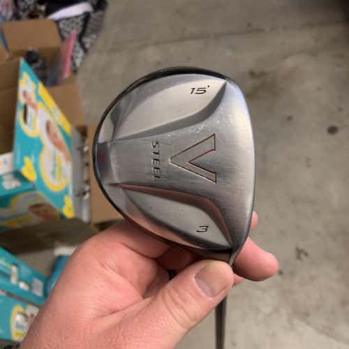 Used Right Handed V Steel Stiff Flex Loft 15 Fairway Wood