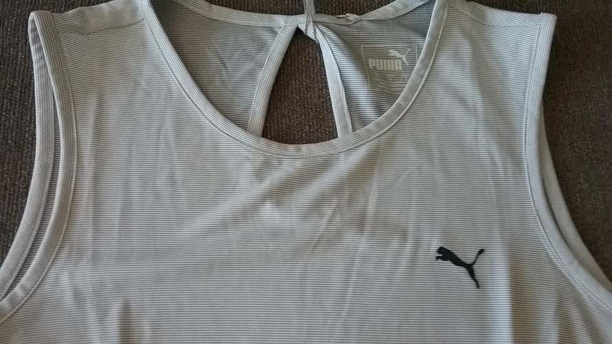 New Puma Women's Sleeveless Tech Tee - Peacoat - Size Large