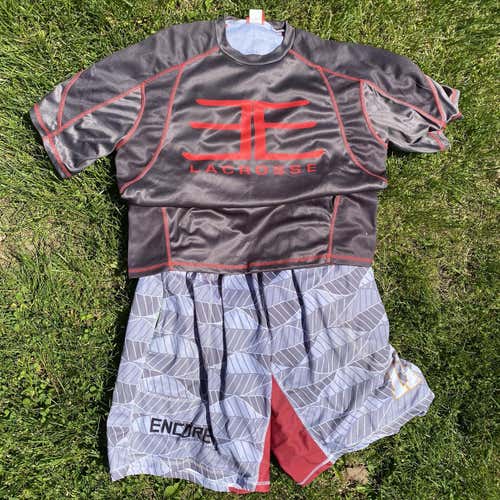 Encore Club Lacrosse Large Uniform Shirt And  Shorts