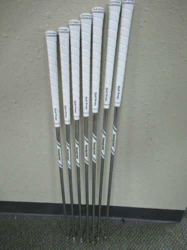 TRUE TEMPER XP 95 R300 37.50"-36.50" 5 Pcs IRON SHAFT PULLS .355T