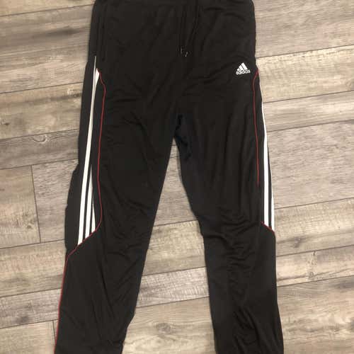 Adidas Men’s Athletic Pants Joggers Sweats Sweatpants (black/red)