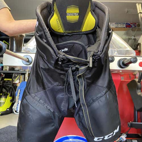 Black Used Medium CCM Tacks 7092  Hockey Pants