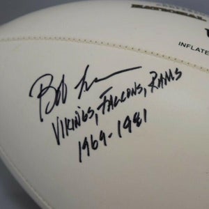 Authentic Autographed Bob Lee Football - no COA