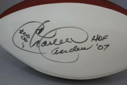 Authentic Autographed Charlie Sanders Football - no COA