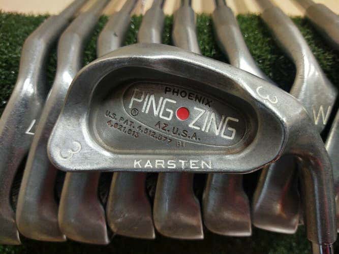 Ping Zing Red Dot Golf Iron Set 3-PW,SW Steel Shaft Stiff Flex KT-M