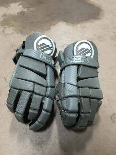 Gray  Maverik  Lacrosse Gloves 13"