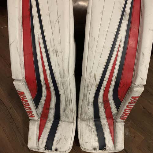 White Used 34" Regular Ventus SLR Pro Stock Goalie Full Set