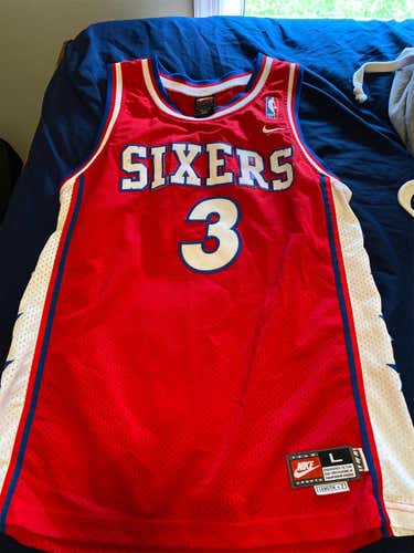 Allen Iverson Sixers Youth Large Nike Jersey