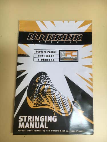 Vintage RARE Warrior Lacrosse Stick Stringing Manual
